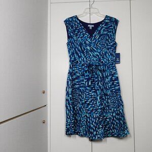 Izod Sleeveless A-Line Dress 100% Cotton Size 4